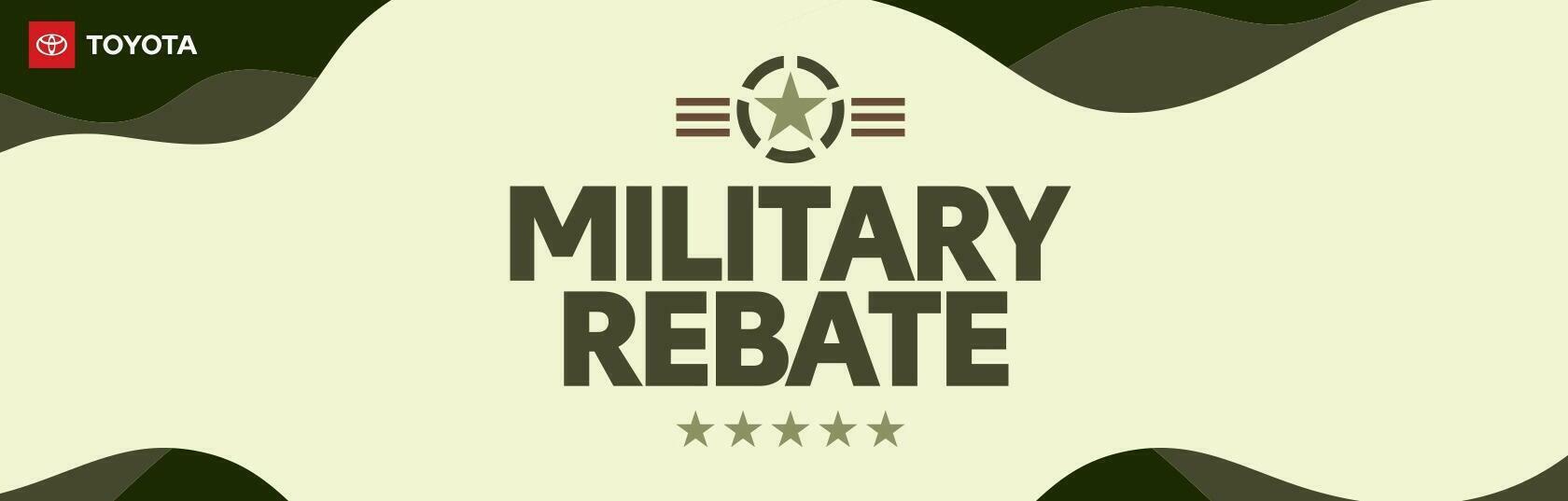 Military Rebate Program Hendrick Toyota Apex Near Durham NC