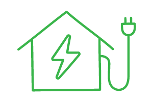 house with charger