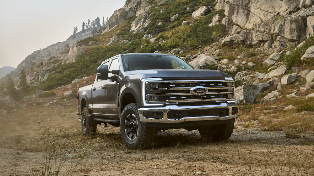 2023 Ford Super Duty at a Factory
